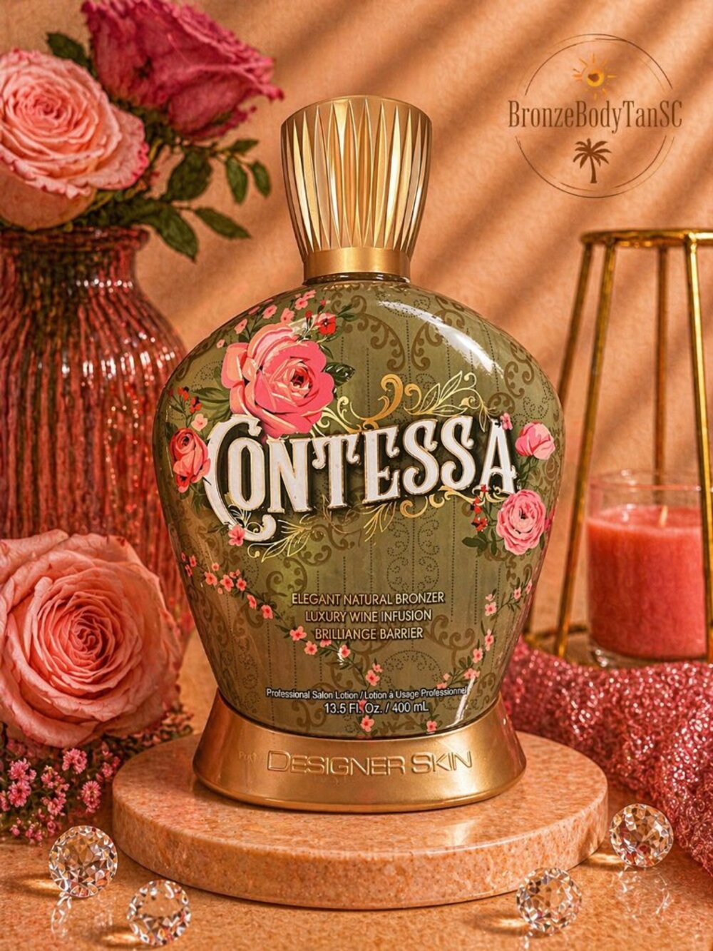 ☀️ Contessa ☀️ Designer Skin -Elegant Natural Bronzer Tanning Lotion 13.5oz